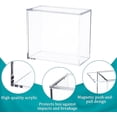 thumbnail image 3 of Acrylic Display Case Compatible with ETB Elite Trainer Boxes Secure Sliding Magnetic Top Loading Clear 6 mm + 4 mm Thick UV Resistant Stackable Display Box Storage Container 8 x 4 x 6.9 Inch, 3 of 6