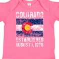thumbnail image 4 of Inktastic Established August 1, 1876 Colorado Flag Boys or Girls Baby Bodysuit, 4 of 5