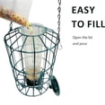 thumbnail image 4 of Djiypn Squirrel Proof Bird Feeders for Outdoors Hanging (Metal Green) Bird Feeder with 4 Ports, Chew-Proof & Weather Resistant, Backyard Gift (12.6 x 7.1 x 7.1 inches), 4 of 10