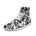 thumbnail image 6 of FUIALDOLG Womens Sneakers High Top Walking Shoes Cozy Ankle Bootie with Laces, 6 of 7