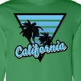 thumbnail image 4 of Inktastic California with Triangle and Palm Trees in Blue Long Sleeve T-Shirt, 4 of 5