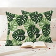 thumbnail image 2 of Outdoor Pillow Covers Green Palm Leaf Tropical Plant Waterproof Pillow Cases 16x16 Set of 2, Tortoise Leaves Seamless Throw Pillow Cover Pillowcase for Patio Balcony Couch Garden, 2 of 9