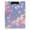 Pink and White Hearts Pattern, variant on A4 Double Clip File Folder 18.9x12.6in Clipboards Foldable Binder Holds 80 Sheets Project Folder for Office, Home Heart with Galaxy Background