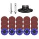thumbnail image 1 of Uxcell 23pcs Juego de Discos de Cambio Rápido de 3" Discos de Lijado con Soporte de Almohadilla de 1/4" 120 Grano para Eliminación de Óxido, 1 of 7