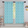 thumbnail image 5 of Blackout Kids Curtains,Blue Cartoon Unicorn Rainbow Cloud Pattern Childrens Insulated Curtains Set Of 2,Bedroom Essentials,Toddler Room Decor 42"x63", 5 of 5