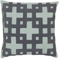 thumbnail image 1 of Surya Surya Pillows Area Rug AR085 Slate Blue/Pale Aqua Green Lattice Squares 18" x 18" Square, 1 of 2