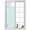 Blue, variant on Abstract Fiber Line Window Privacy Film, Spring Vibrant Blue White Art Cobweb Frosted Glass Window Clings Static Cling UV Heat Blocking Reusable Door Sticker for Bathroom 19.6 x 39.3 Inch
