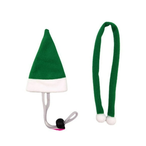 Christmas Pet Chicken Hat Small Pet Christmas Hat With Scarf Super Cute Birds Christmas Hat With