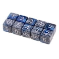 thumbnail image 4 of 10 dados acrílicos para juegos de mesa, juegos de fiesta y accesorios para juegos infantiles B Azul + gris, 4 of 7