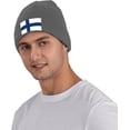 thumbnail image 4 of Beanies,Finland Flag Finnish Beanie Hat for Women Men Knit Skull Cap Winter Hat Knitted Hat Slouchy Hat Black, 4 of 7