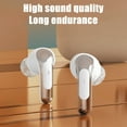 thumbnail image 5 of True Wireless Bluetooth 5.4 Earphones | In Ear Mini Earbuds | Low Latency Noise Isolation | Sports Gaming Workout Music | 25mAh Battery | 10m Range | Beige White | 2 Pack, 5 of 6