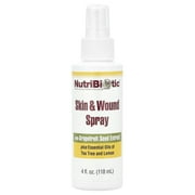 NutriBiotic Skin & Wound Spray with GSE, Plus Tea Tree & Lemon Essential Oils, 4 Fl Oz