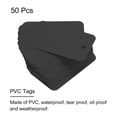 thumbnail image 2 of Uxcell 50pcs Waterproof Wires Plastic Shipping Tags Black 1.2 x 2", 2 of 6