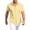 Yellow, variant on OIOLOYJM Mens Short Sleeve Button Down Shirts Casual Stretch Plaid Classic Fit Business Work Shirts Summer Lightweight Outdoor Beach Vacation Travel Lounge Blouses Deep Red L