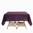 thumbnail image 5 of BalsaCircle 6 Pieces 70" x 70" Eggplant Purple Square Polyester Tablecloths Table Linen, 5 of 8