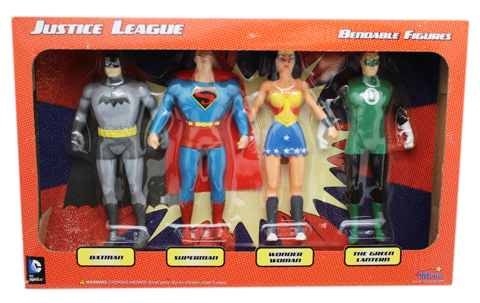 DC Comics' Justice League Bendable Figure Set (4 Figures) - Walmart.com