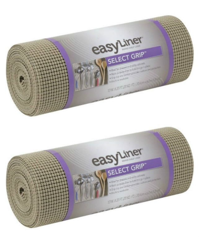 12-inch x 20 Feet White Duck Non-Adhesive Shelf Liner Select Grip EasyLiner 