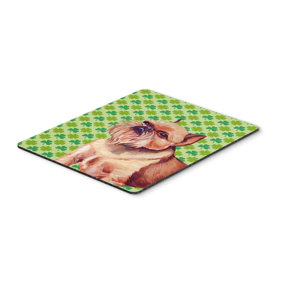 Carolines Treasures LH9179MP "Brussels Griffon St. Patricks Day Shamrock Portrait Mouse Pad Hot Pad or Trivet" Large