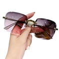 thumbnail image 1 of YSABOXY LIUZHIPENG Rimless Sunglasses Oversized Square Frameless Sun Glasses with Gradient Lens UV400 Protection Eeywear for Womens, 1 of 6