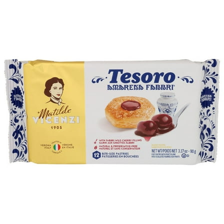 (Pack of 10) Fabbri Pastry Cherry Fill Tesoro 3.17 Oz