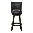 thumbnail image 3 of Home Square Rhea 29" Fabric Swivel Round Bar Height Stool in Merlot - Set of 2, 3 of 4