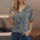thumbnail image 2 of Camisetas de Manga Corta para las Mujeres Impreso Cuello en V Top Casual, Ligero Y Suave de Algodón para las Mujeres, 2 of 8