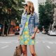 thumbnail image 4 of Easygdp Yellow Lemon para Vestido Transpirable de Mujer, Vestido Suelto de Manga Corta con Pliegues y Bolsillos para el Verano, 4 of 7