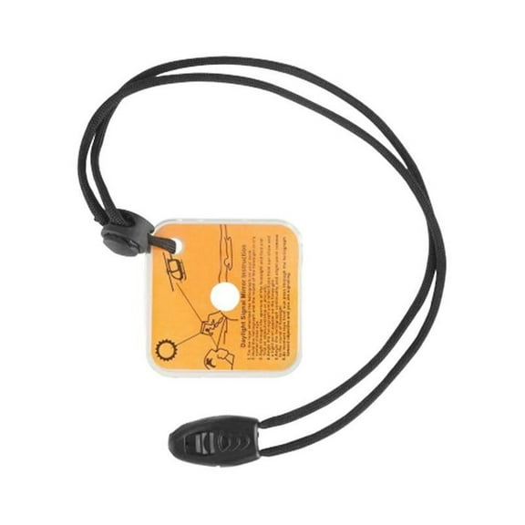 Practical Outdoor Emergency Survival Reflective Signal Mirror F9X1 Whistle U1Q9
