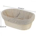 thumbnail image 4 of Round+oval Bread Proofing Basket Sourdough Proving Banneton Beginner Baking CUT, 4 of 4