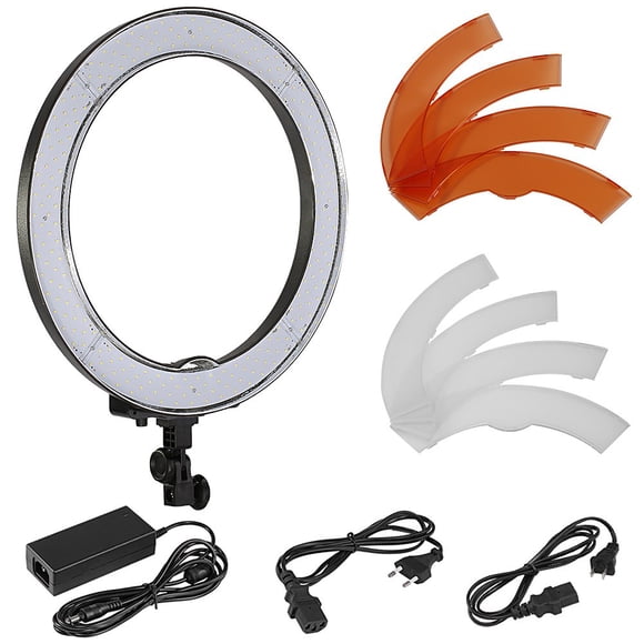 Ring Light Newer de 18 pulgadas, 55 W, regulable, 500 K, con filtro de color