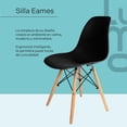 thumbnail image 3 of Set Comedor Mesa Redonda 80cm + 4 Sillas Eames negro, 3 of 8