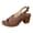 Coffee, variant on Women's Sandals Chunky Heel Retro Dress Shoes Breathable Open Toe Adjustable Ankle Strap Beach Sandal Black Size 9