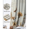 thumbnail image 6 of Vintage Floral Blackout Curtains for Bedroom, Thermal Insulated Drapes, Spring Flowers Eucalyptus Leaves Retro Black Out Curtains 63 Inch Long Room Darkening Kitchen Curtains 42"x63" 2 Panels, 6 of 8