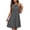 Gray, variant on Summer Dress for Women Solid Halter Neck Sleeveless A-Line Flowy Mini Dress Lightweight Casual Date Night Dresses Light Blue S