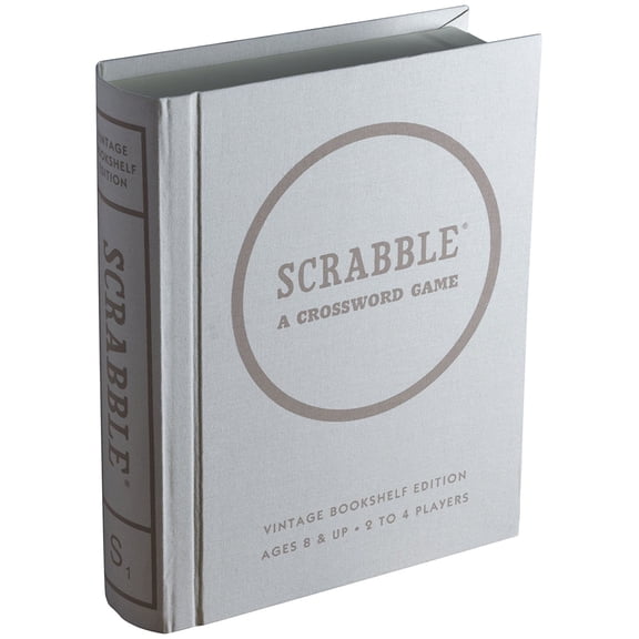 Scrabble Game Linen Book Vintage Edition