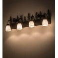 thumbnail image 4 of Meyda Tiffany 185875 Wandering Moose 4 Light 35" Wide Vanity Light - Green, 4 of 4