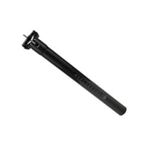 Unique Bargains Bike Suspension Seatpost 31.6x300mm Saddle Post Seat Gloss Black Carbon Fiber