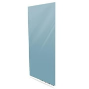 Ghent ARIASN54DM Aria Low Profile Non-Magnetic Glass Whiteboard, 5 x 4 ft. - Denim