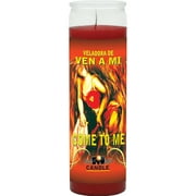 SCENTED 7 DAY GLASS CANDLE COME TO ME - RED