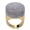 thumbnail image 4 of HeartsAndYou 6ct Round Brilliant Cut Moissanite Ice Gatsby Cocktail Ring 18k Yellow Gold over Silver, 4 of 8