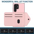 thumbnail image 5 of Allytech Galaxy S24 Ultra Wallet Case with Shoulder Strap, RFID Blocking Luxury PU Leather Shockproof Cards Slots Stand Anti-Scratch Magnetic Closure Phone Case for Samsung Galaxy S24 Ultra, Pink, 5 of 9