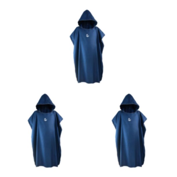 Sonducket Poncho de microfibra para surf, cambiante, traje de neopreno para nadar, azul marino Type1 NO1
