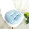 thumbnail image 3 of Solid Chair Pad Super Soft Thick Washable Round Seat Cushion for Kitchen Dining Room (16" x 16"), 3 of 6