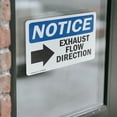thumbnail image 4 of (2 Pack) Exhaust Flow Direction [Right Arrow] Sign, 4 of 7