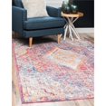 thumbnail image 2 of Unique Loom 3143164 5 ft. 3 in. x 7 ft. 9 in. Dumbo Brighton Rectangular Rug, Pink, 2 of 2