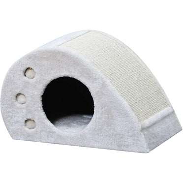 Two by Two Magnolia 11.8-inch Cat Condo & Scratching Station