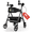gray, variant on Heavy Duty Upright Walker, Rollator Walkers for Seniors, Foldable Stand Up Rolling Walker with Seat, Adjustable Padded Seat and Handle, Aluminum, All-Terrain Wheels, 450 Lb. Weight Capacity, Blue