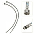 thumbnail image 2 of 1Pair Single Head Cold and Hot Water Inlet Pipe Stainless Steel Woven Sink Faucet Connector Kitchen Basin Plumbing Hoses, 2 of 7