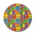 thumbnail image 1 of Cactus Mouse Pad for Computers, Colorful House Plant Florist Theme Abstract Circular Patterned Background Thorns, Round Non-Slip Thick Rubber Modern Mousepad, 8" Round, Multicolor, by Ambesonne, 1 of 2