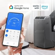 Midea 10,000 BTU Portable Air Conditioner, 3-In-1 Dehumidifier, Ventilate, Cool, Quiet, Wi-Fi and Alexa, Gray